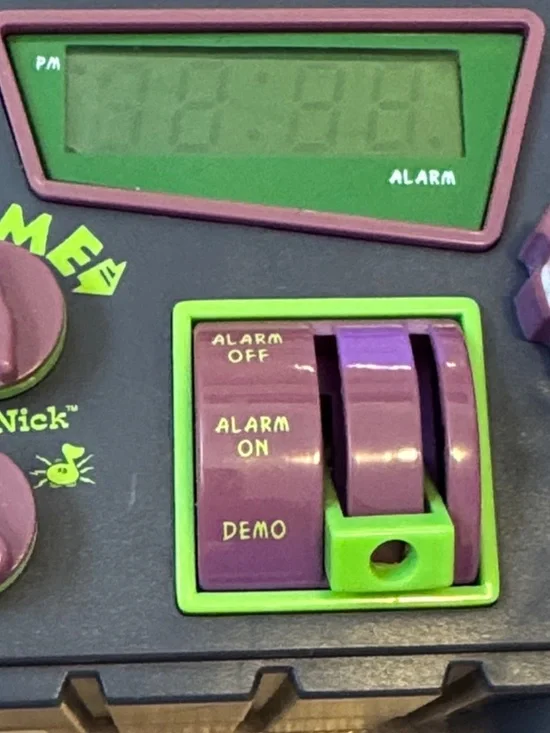 Vintage 1995 Nickelodeon Time Blaster Rise & Slime Alarm Clock AM/FM Radio works - Picture 8 of 9